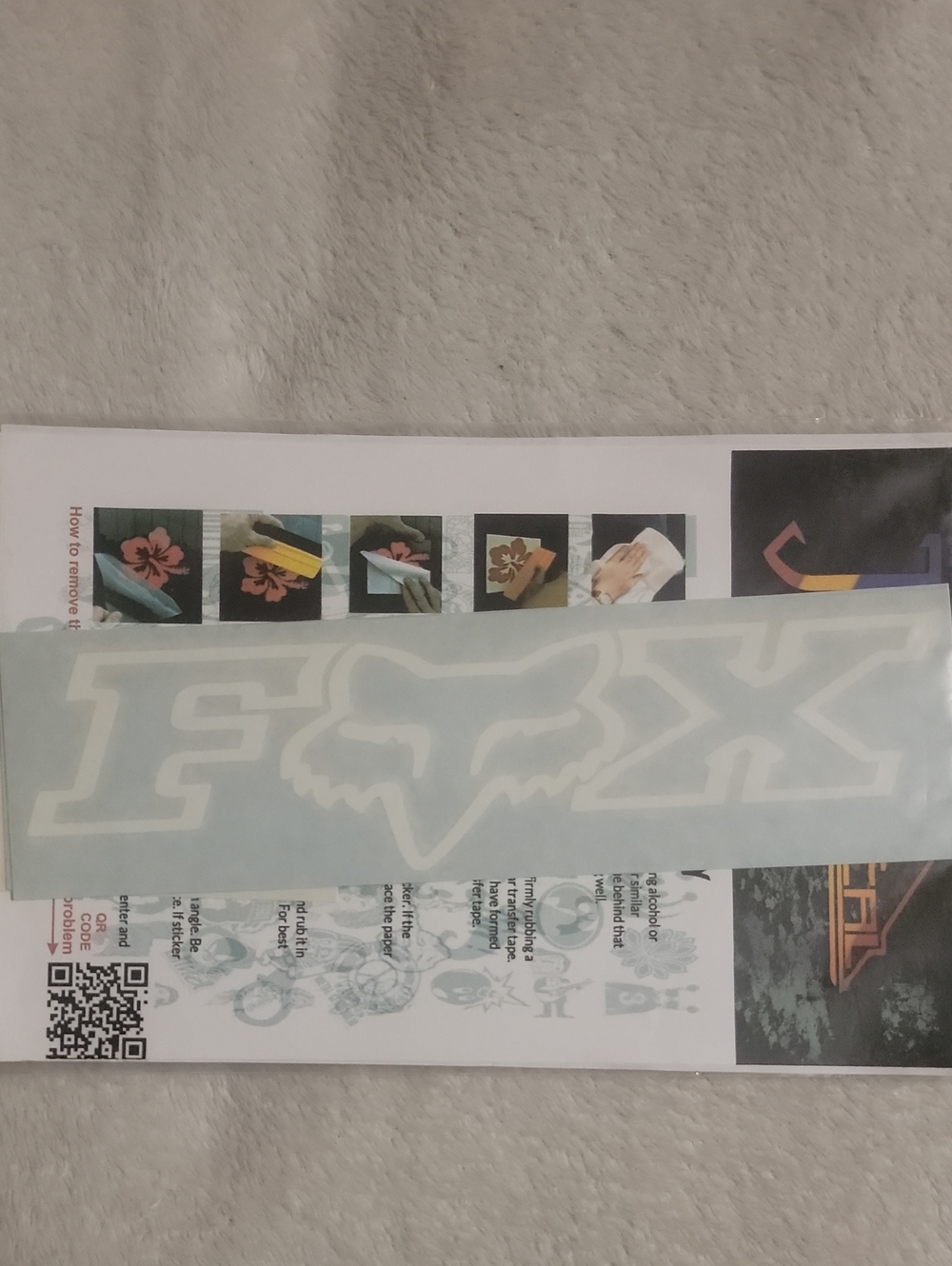 Fox Racing vinyl sticker